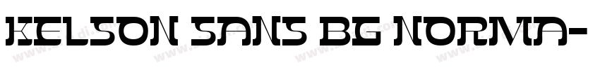Kelson Sans BG Norma字体转换